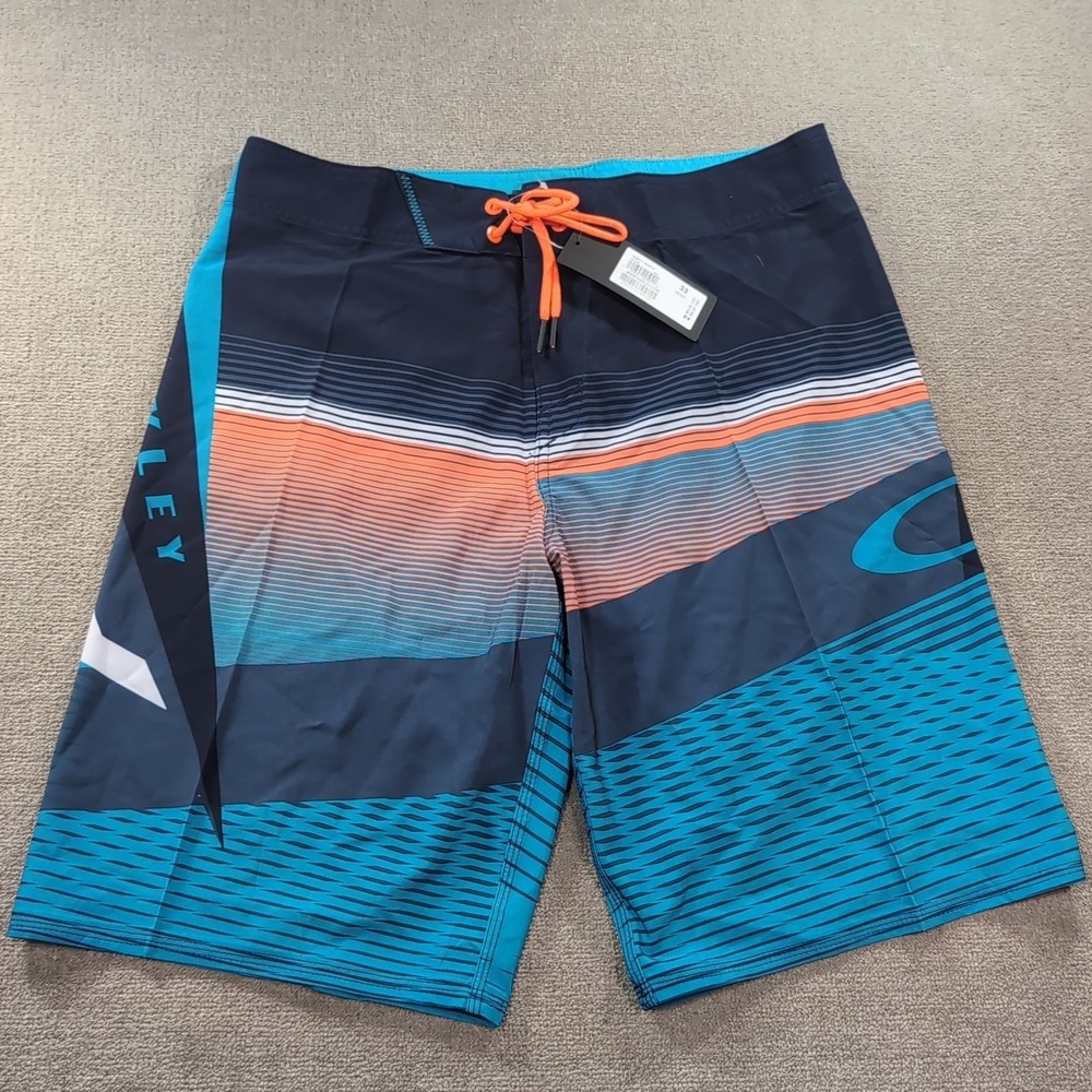 Oakley Men's Boardshorts Gnarly Wave21 US 33 Regular Fit Surf‎ Swimming Trunks